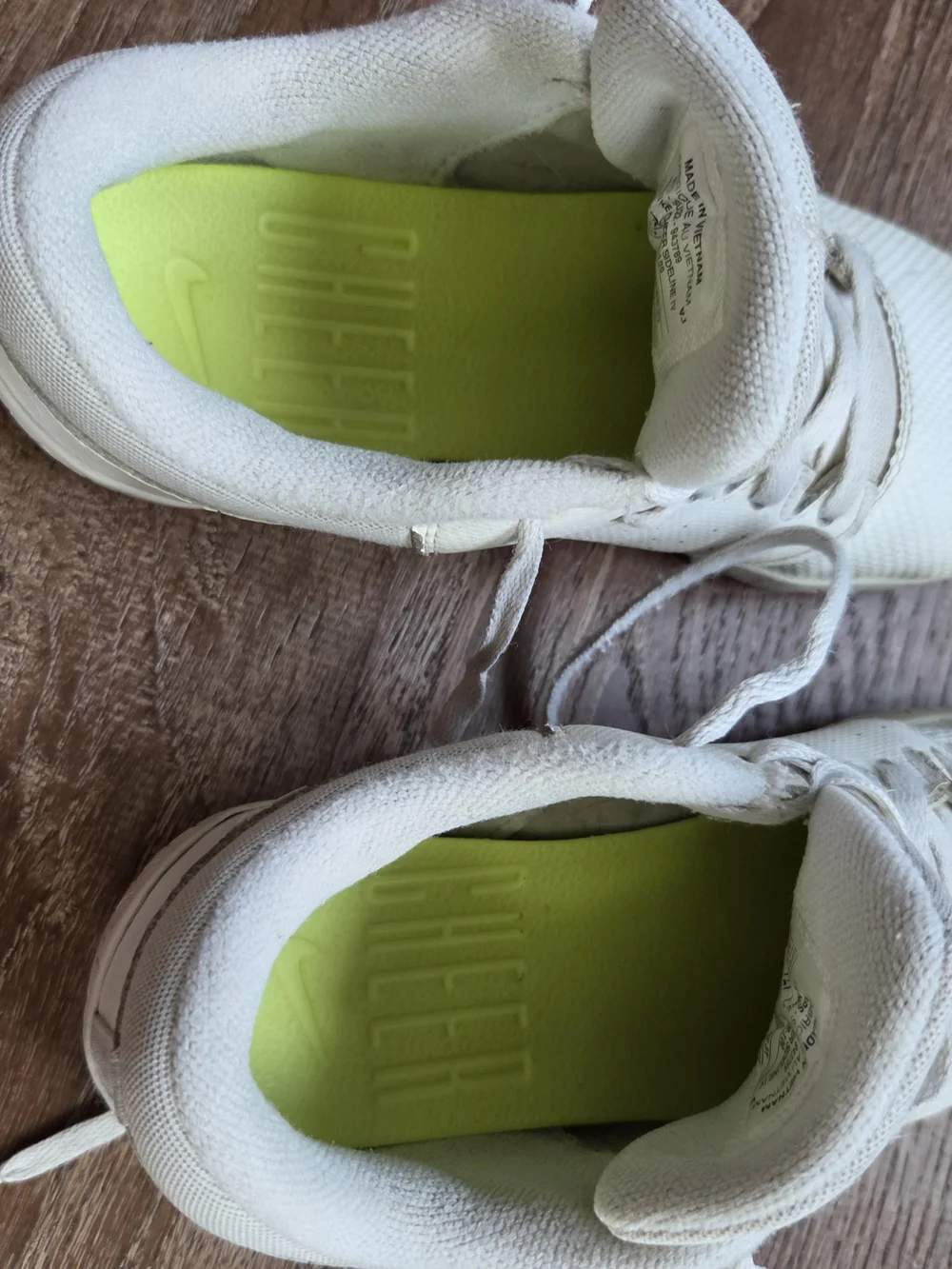 Kids Cheer Shoes-Lace-Up Sneakers in Off-White